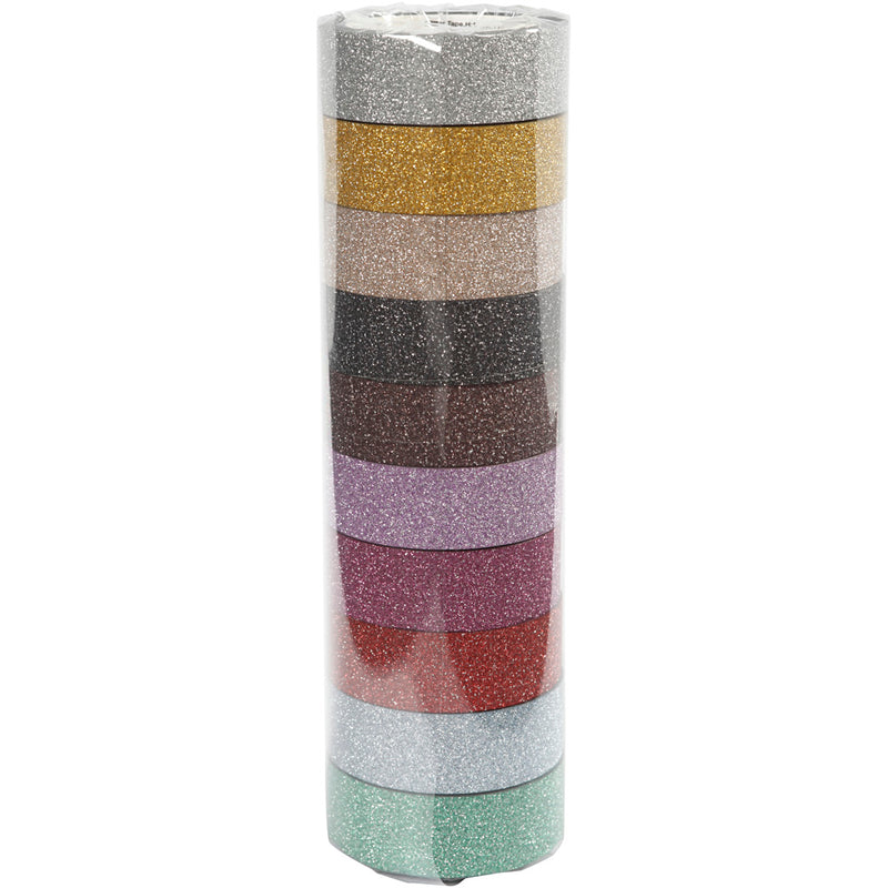 Load image into Gallery viewer, Creativ company glitter tape kleur,10st.
