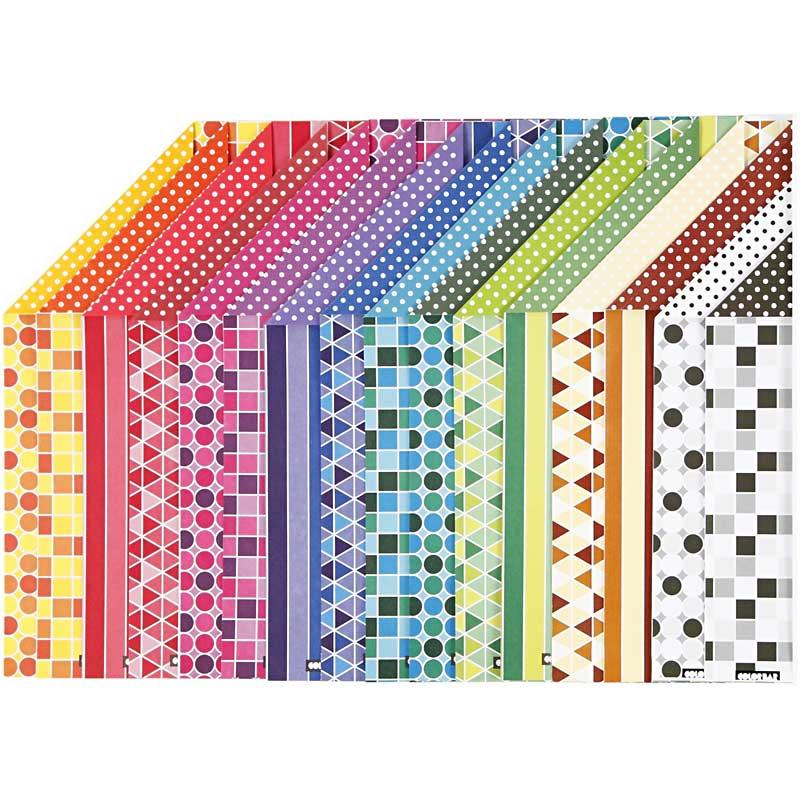 Load image into Gallery viewer, Creativ company color bar papier print a4 100gr, 16 vellen
