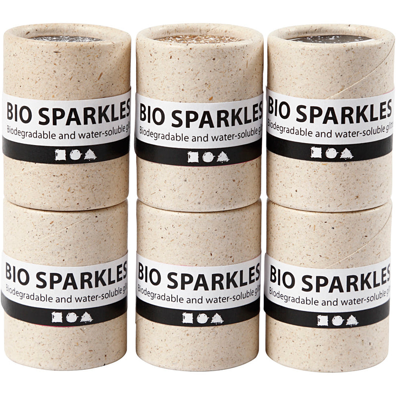 Load image into Gallery viewer, Creativ company bio glitter kleuren, 6x10gr
