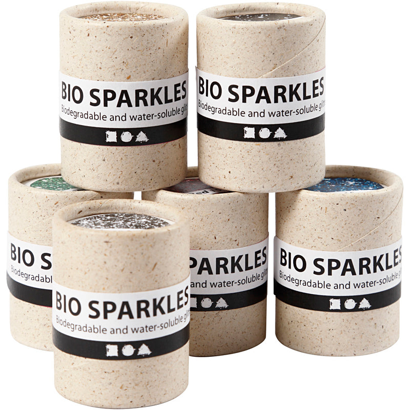 Load image into Gallery viewer, Creativ company bio glitter kleuren, 6x10gr
