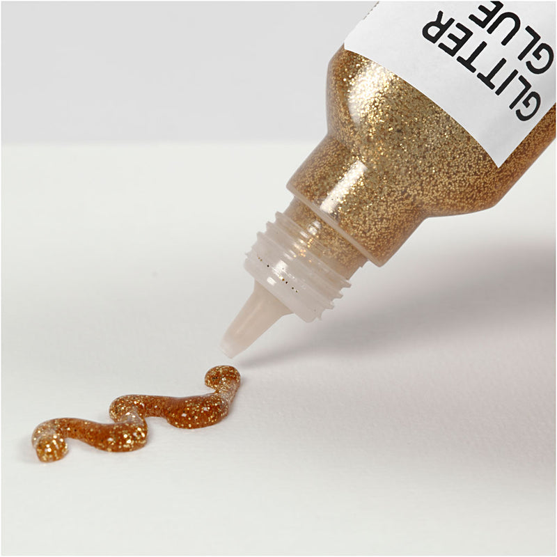Load image into Gallery viewer, Creativ company glitterlijm goud, 25ml
