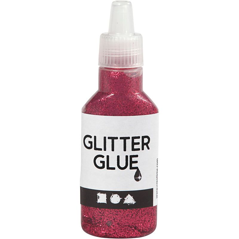 Load image into Gallery viewer, Creativ company glitterlijm donkerroze, 25ml

