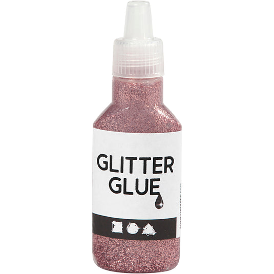 Creativ company glitterlijm roze, 25ml
