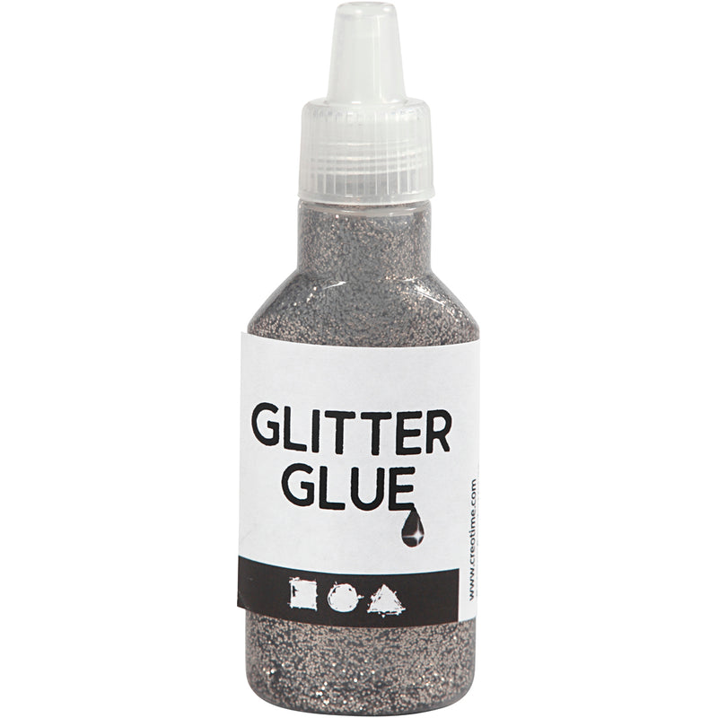 Load image into Gallery viewer, Creativ company glitterlijm zilver, 25ml
