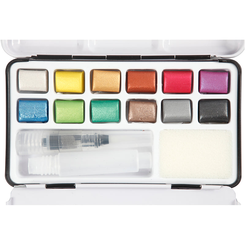 Load image into Gallery viewer, Pigment art art aqua aquarelverf, diverse kleuren, 12kleuren
