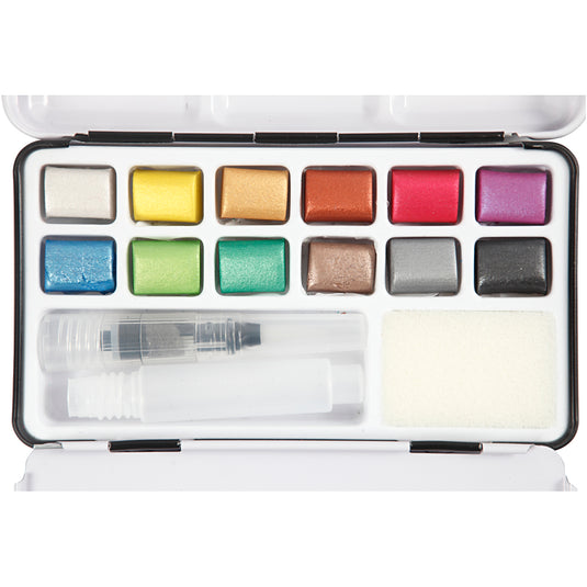 Pigment art art aqua aquarelverf, diverse kleuren, 12kleuren