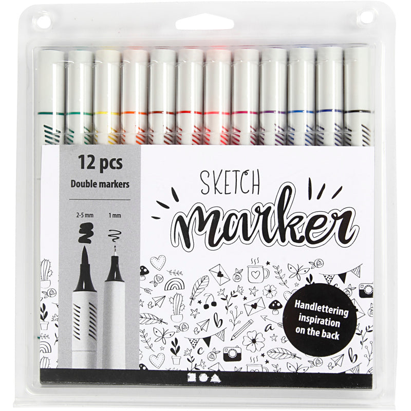 Load image into Gallery viewer, Creativ company schets markers kleur, 12st.
