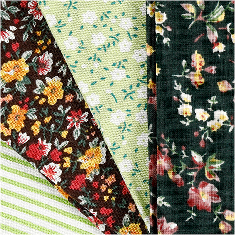 Load image into Gallery viewer, Creativ company patchwork stof groen 45x55cm, 4st.
