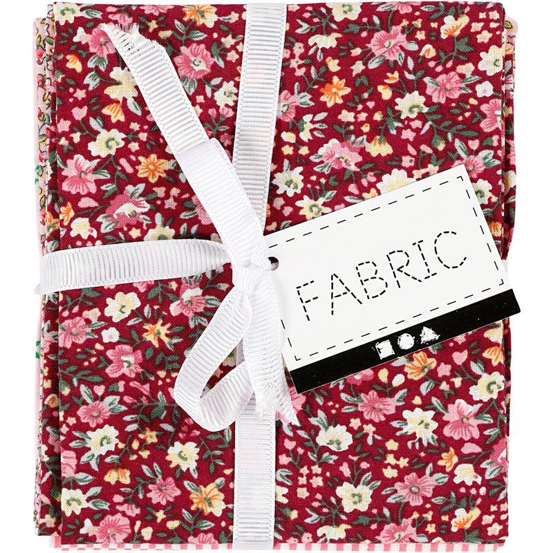 Load image into Gallery viewer, Creativ company patchwork stof roze 45x55cm, 4st.
