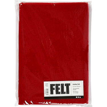 Creativ company hobbyvilt, antiek rood, a4, 10 vel