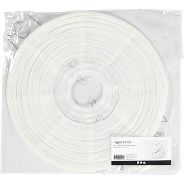 Creativ company rijstpapier lamp wit druppel, 27cm