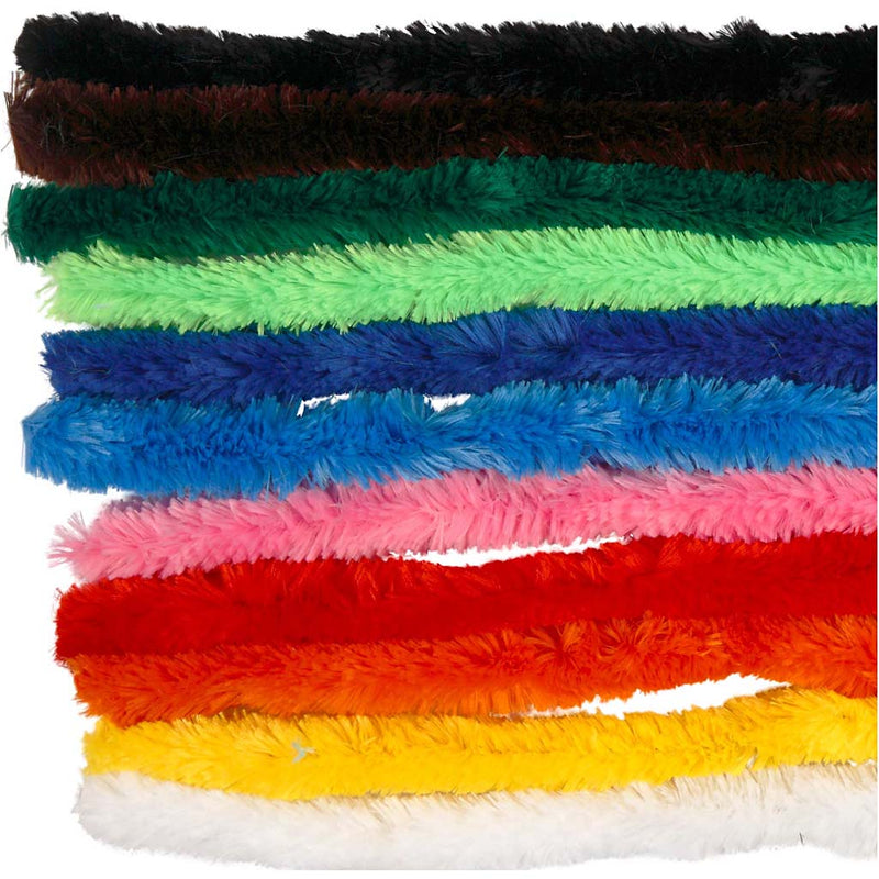 Load image into Gallery viewer, Creativ company https: www.cchobby.nl chenille-grote-l-45-cm-dikte-25-mm-diverse-kleuren-60-div-1-doos
