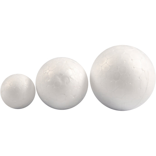 Creativ company styropor ballen wit, 12st.