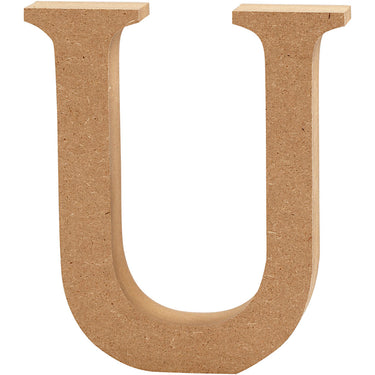Creativ company letter u mdf 8cm, 1st.