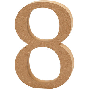 Creativ company cijfer 8 mdf 8cm, 1st.
