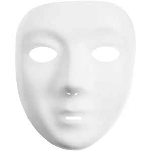 Creativ company masker wit kunststof velour