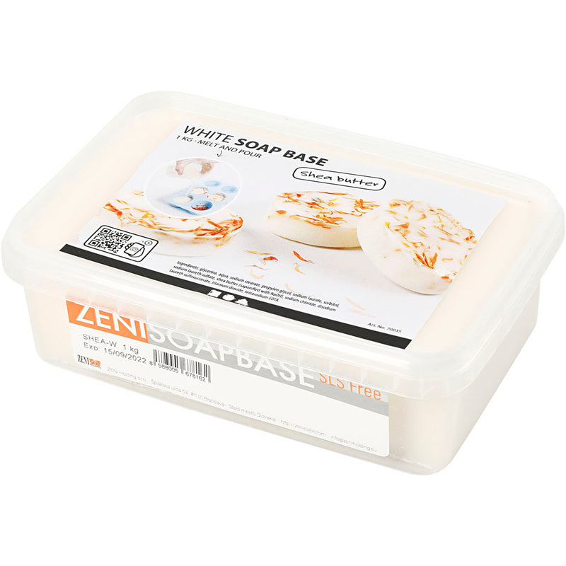 Load image into Gallery viewer, Creativ Company Shea Boter Zeepbasis Wit, 1kg
