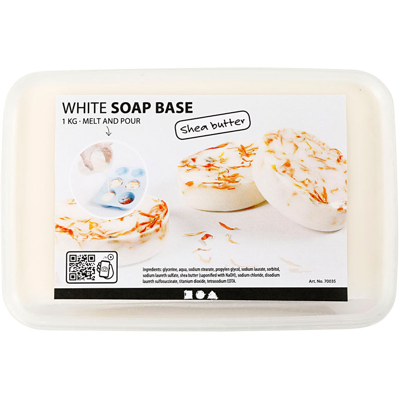 Load image into Gallery viewer, Creativ Company Shea Boter Zeepbasis Wit, 1kg
