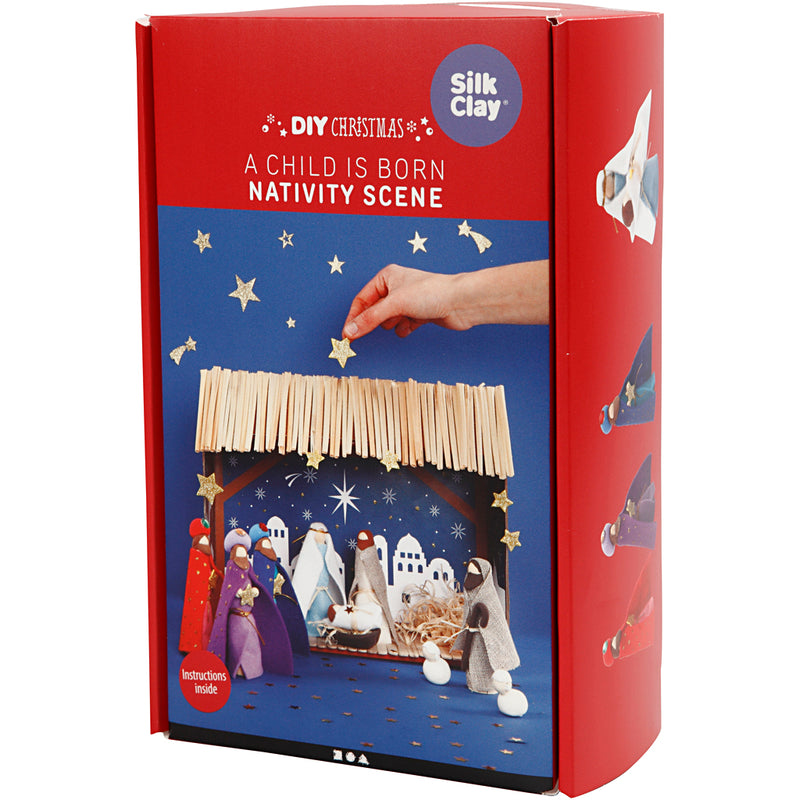 Load image into Gallery viewer, Creativ company houten kerststal knutselset
