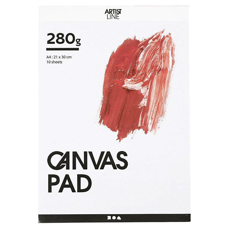 Load image into Gallery viewer, Creativ company canvas blok wit a4 280gr, 10 vellen
