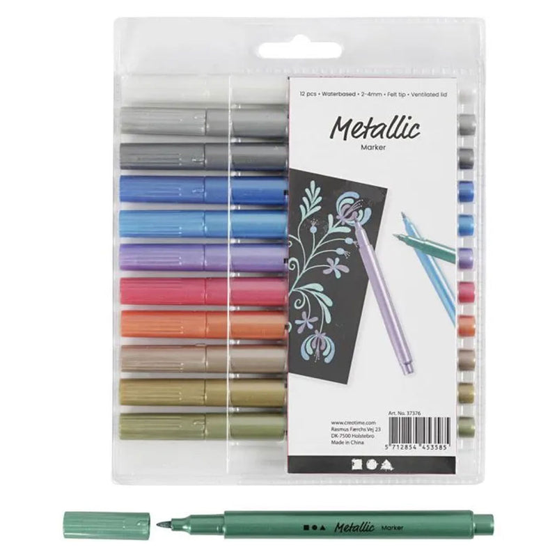 Load image into Gallery viewer, Creativ company metallic markers, 12st.
