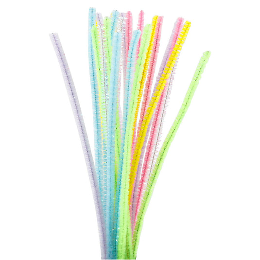 Creativ company chenille draad pastelkleuren, 24st.