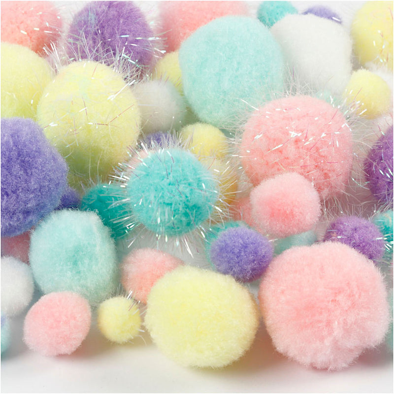 Load image into Gallery viewer, Creativ company pom-poms pastelkleuren, 400gr.
