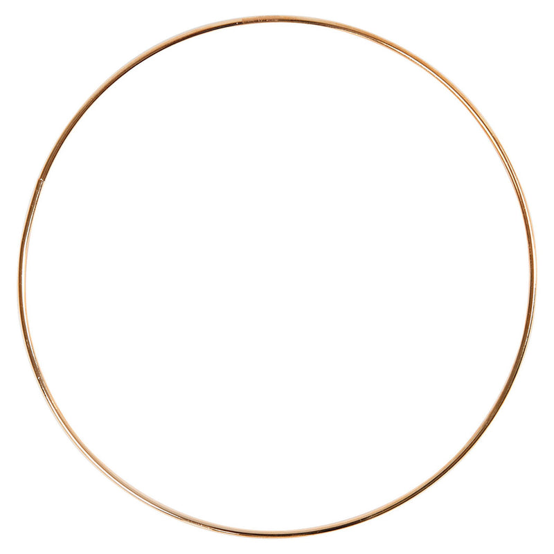 Afbeelding laden in galerijviewer, Creativ company http: www.cchobby.nl metalen-draadring-20-cm-3-mm-goud-1-stuk

