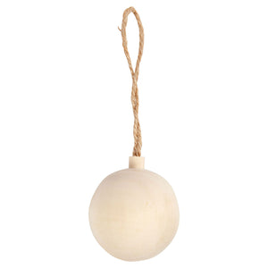 Creativ company kerstbal hanger hout, 4,8cm
