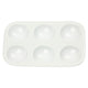 Creativ company https: www.cchobby.nl palet-rechthoekig-palet-met-6-vakken-afm-13x8-5-cm-wit-1-stuk