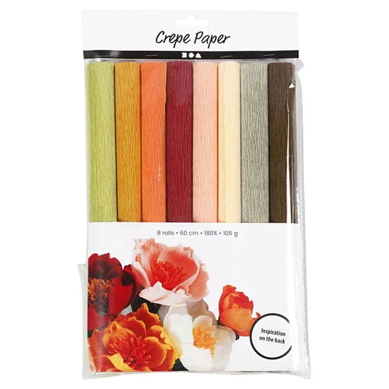 Load image into Gallery viewer, Creativ company crêpepapier pastelkleuren, 8 vellen
