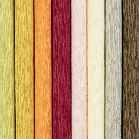 Creativ company crêpepapier pastelkleuren, 8 vellen