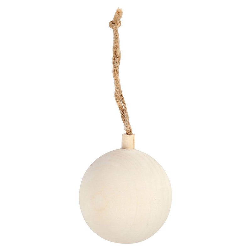 Load image into Gallery viewer, Creativ company kerstbal hanger hout, 5,5cm
