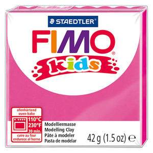Fimo kids boetseerklei, roze, 42 gr