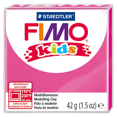Fimo kids boetseerklei, roze, 42 gr
