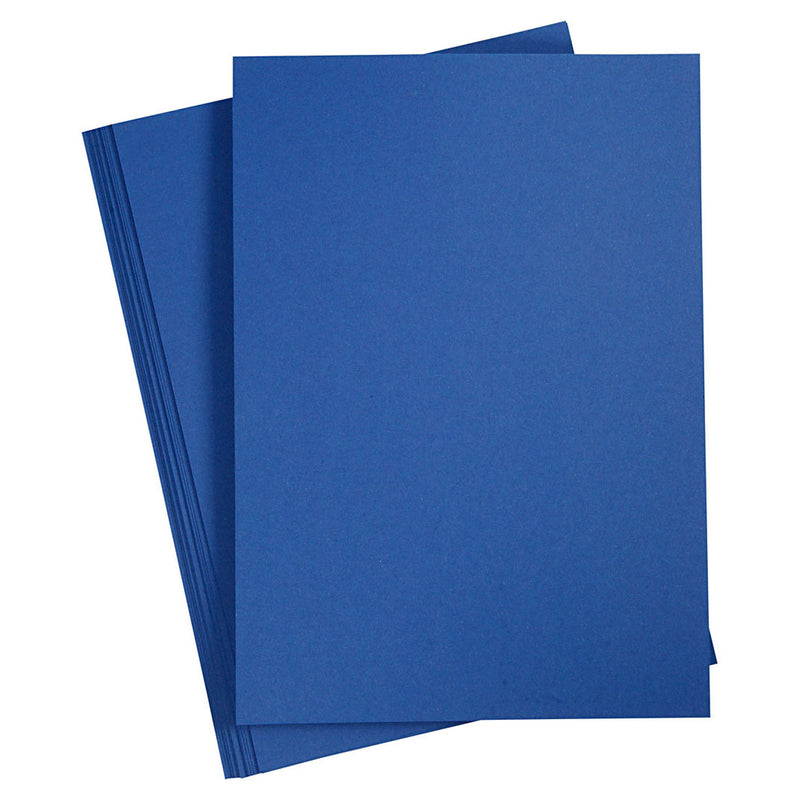 Load image into Gallery viewer, Creativ company gekleurd karton, a4, vel 210x297 mm, 180 gr, donkerblauw, 20 vel 1 doos
