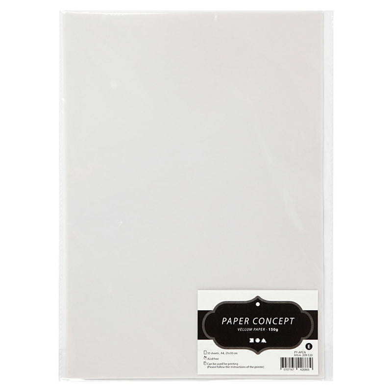 Load image into Gallery viewer, Creotime vellum papier off-white, a4 150 gr, 10 vellen
