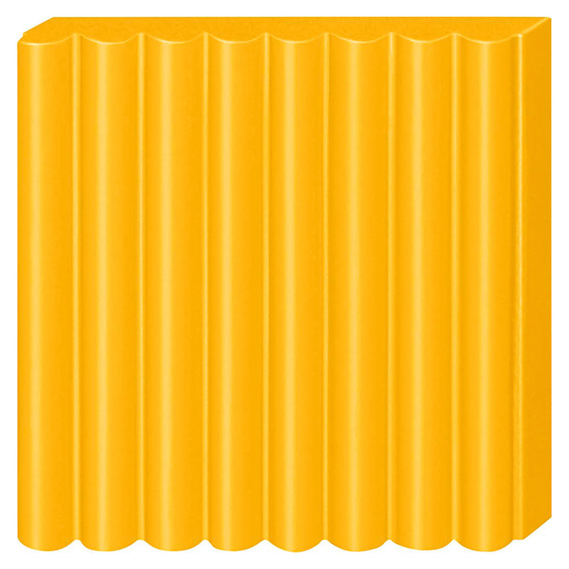 Afbeelding laden in galerijviewer, Fimo effect ovenhardende boetseerklei standaard blokje 57 g - neon oranje
