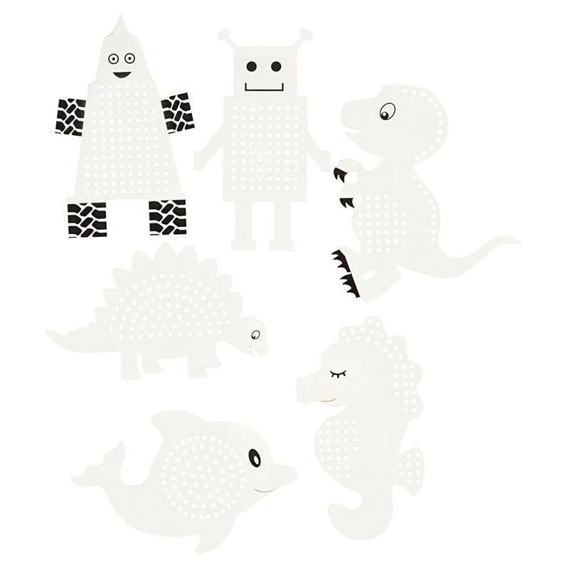 Load image into Gallery viewer, Creativ company borduurfiguren dieren en robots, 18dlg.
