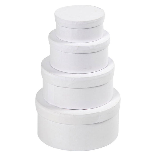 Creativ company ronde dozen van karton, 4 maten