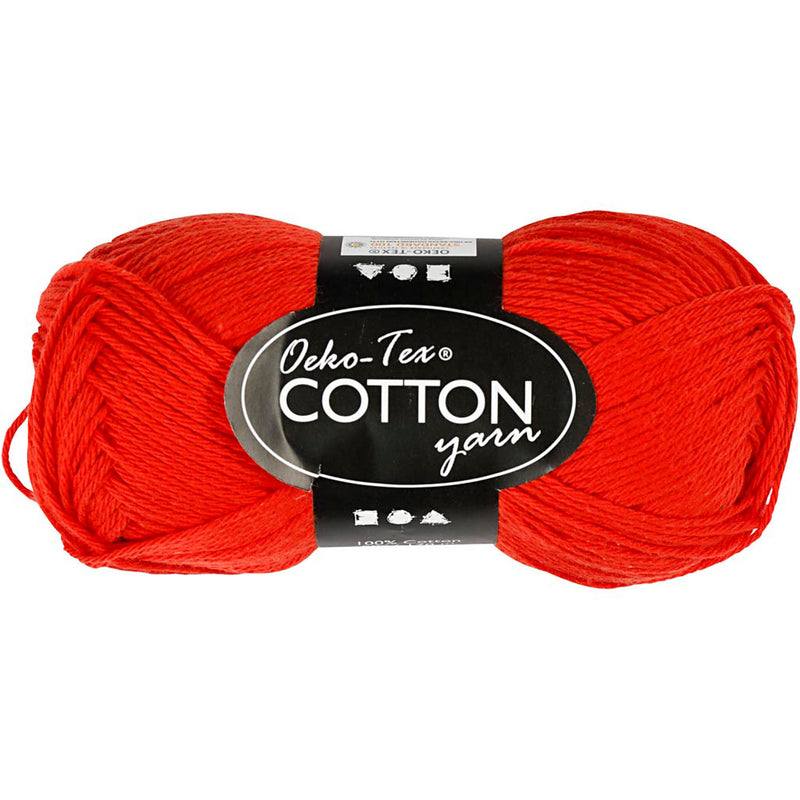 Load image into Gallery viewer, Creativ company katoengaren, rood, 50gr, 170m
