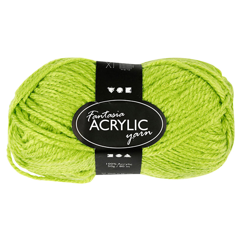 Load image into Gallery viewer, Creativ company acrylgaren, lichtgroen, 50gr, 80m
