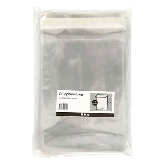 Creativ company cellofaan zakjes 17 x 12 cm, 200st.