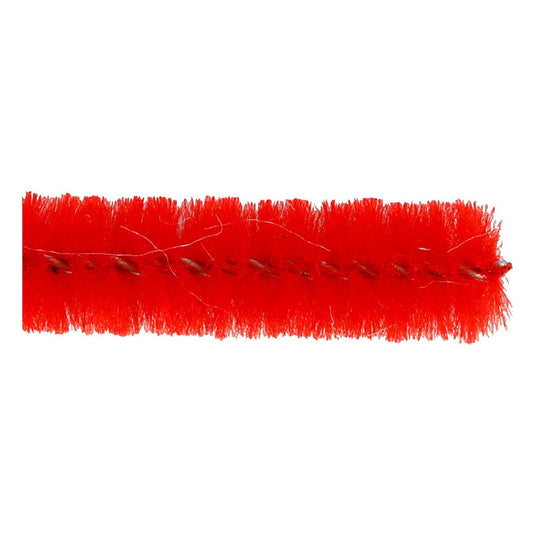Creativ company chenille rood 30cm, 50st.