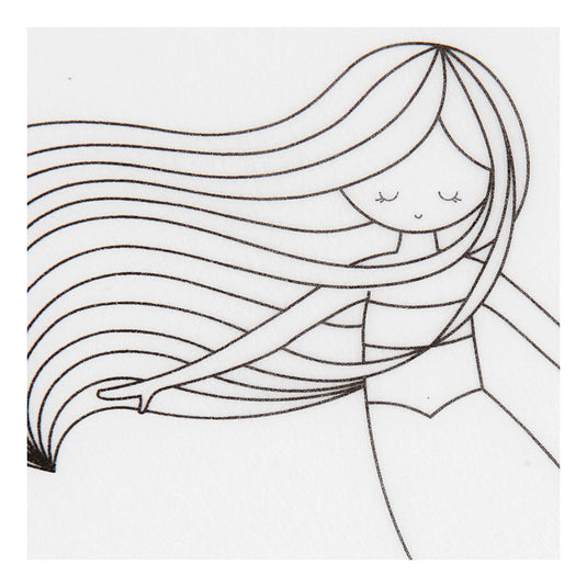 Creativ company vellen krimpfolie met motieven zeemeermin, 4st.