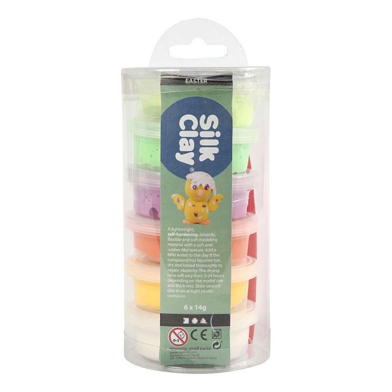 Load image into Gallery viewer, Creativ company silk clay voorjaarskleuren, 6x14gr.
