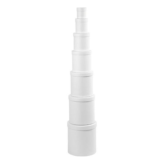 Creativ company ronde dozen wit, 7st.