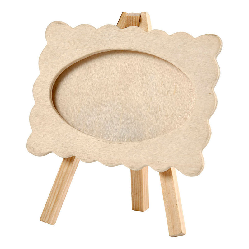 Load image into Gallery viewer, Creativ company houten fotolijst op ezel, 13,2x11,5cm
