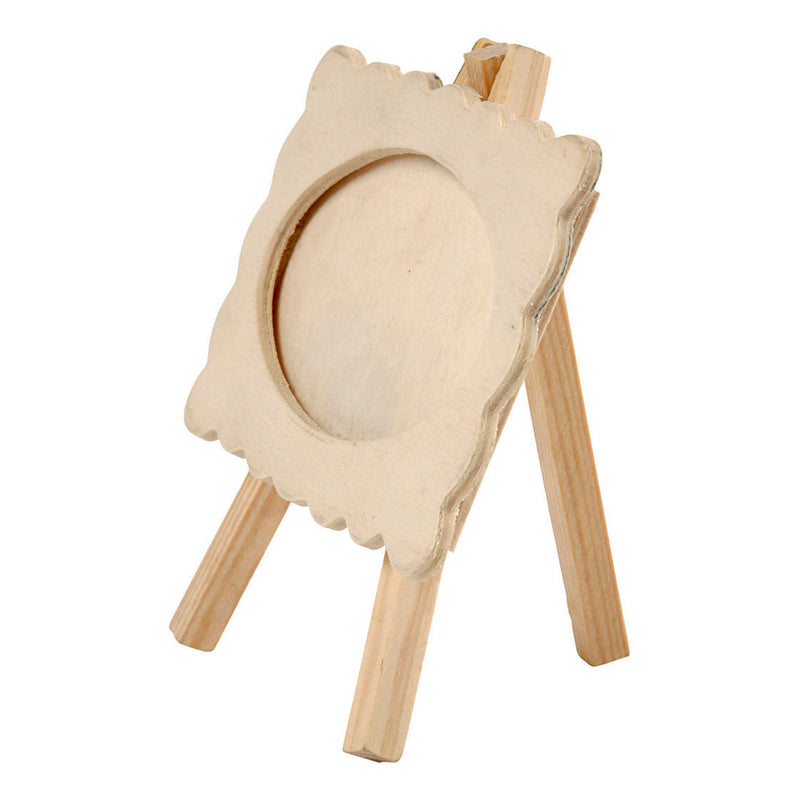 Load image into Gallery viewer, Creativ company houten fotolijst op ezel, 13,2x11,5cm
