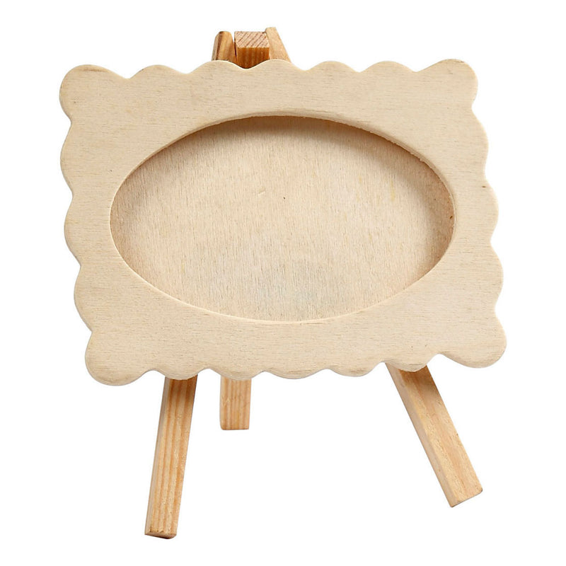 Load image into Gallery viewer, Creativ company houten fotolijst op ezel, 13,2x11,5cm

